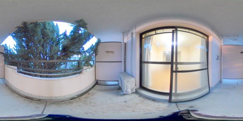 パノラマ画像バルコニー