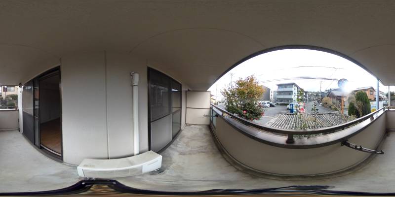 パノラマ画像バルコニー