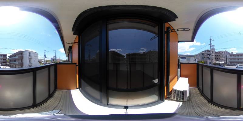 パノラマ画像バルコニー