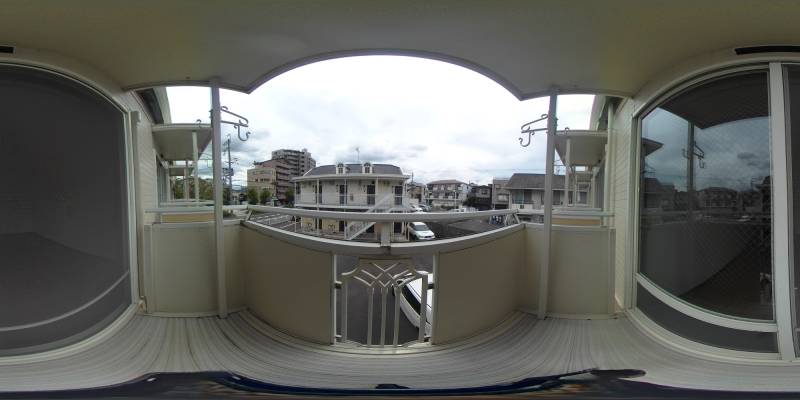 パノラマ画像バルコニー