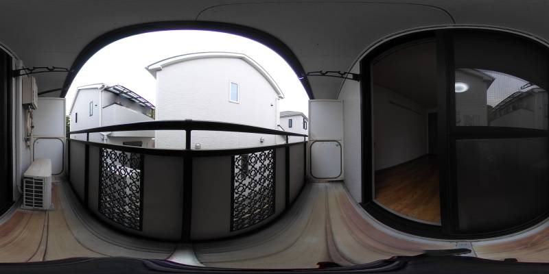 パノラマ画像バルコニー