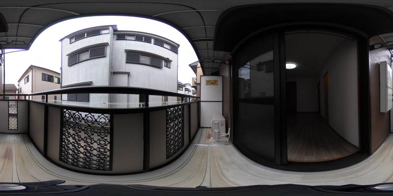 パノラマ画像バルコニー