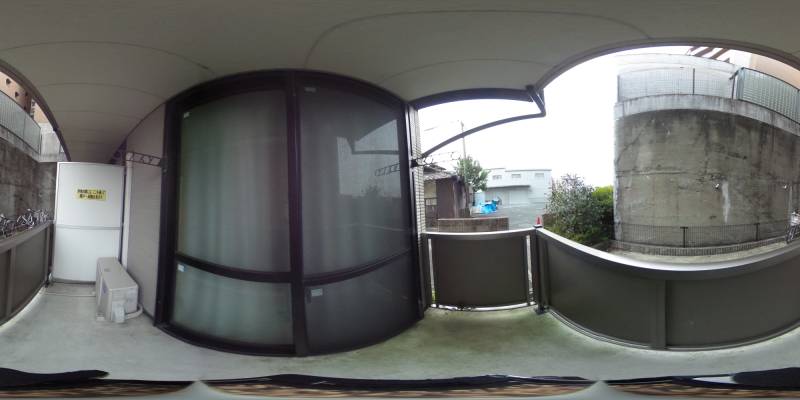 パノラマ画像バルコニー