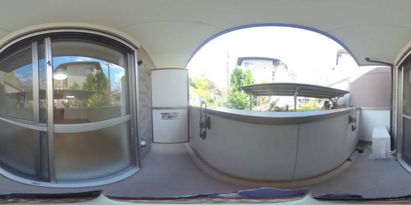 パノラマ画像バルコニー