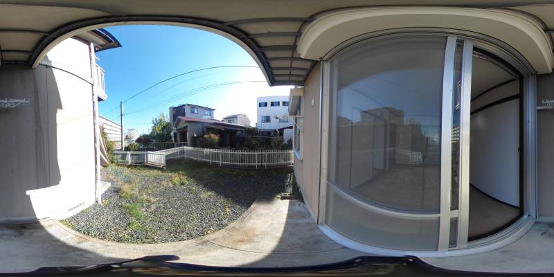 パノラマ画像庭