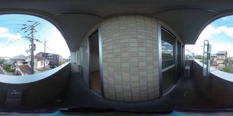 パノラマ画像バルコニー
