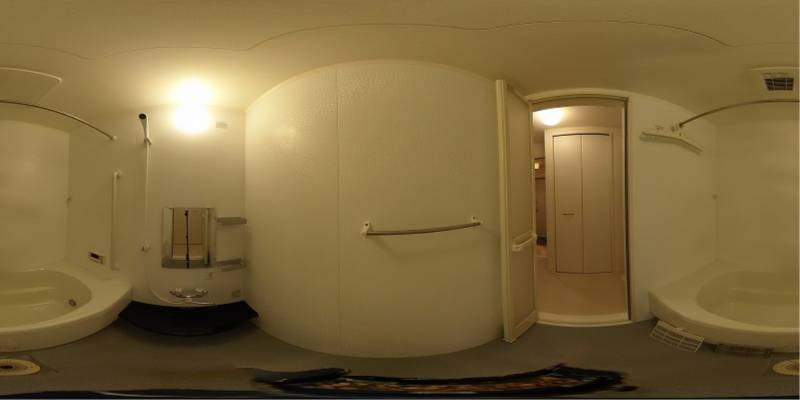 パノラマ画像バスルーム