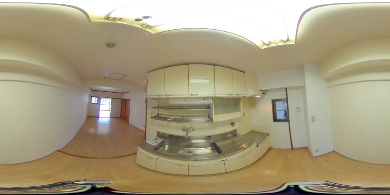 パノラマ画像キッチン