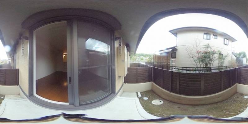 パノラマ画像バルコニー
