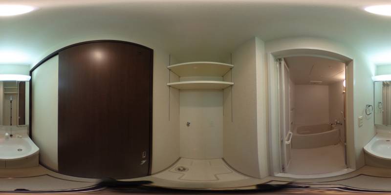 パノラマ画像洗面所