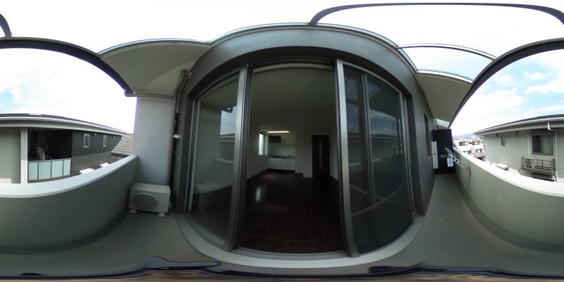 パノラマ画像バルコニー