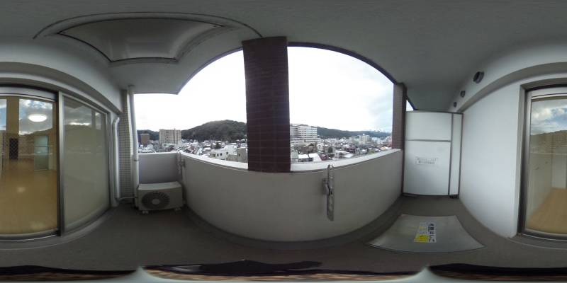 パノラマ画像バルコニー