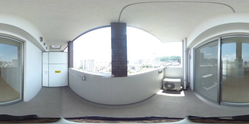 パノラマ画像バルコニー