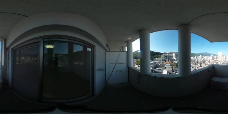 パノラマ画像バルコニー