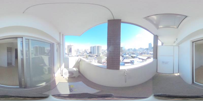 パノラマ画像バルコニー