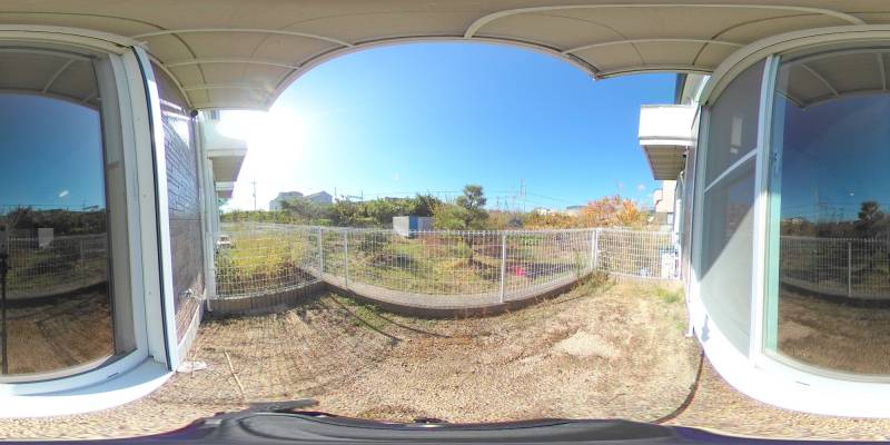 パノラマ画像庭