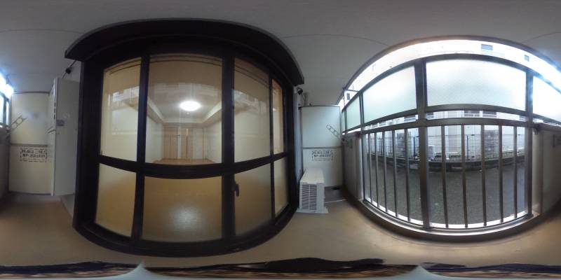 パノラマ画像バルコニー