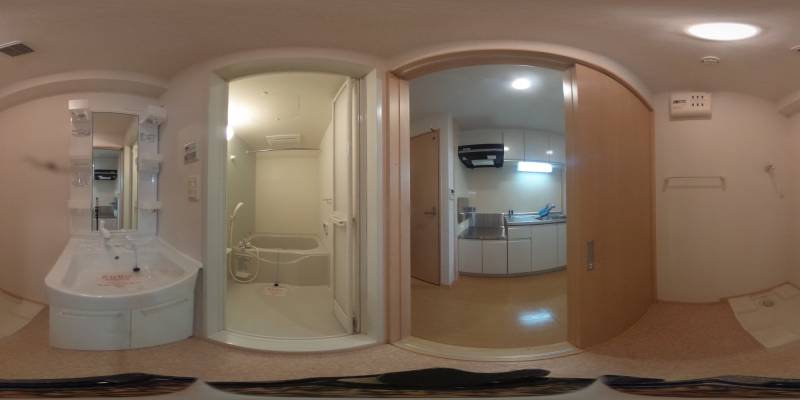 パノラマ画像洗面所