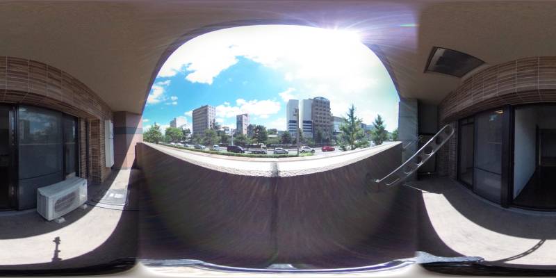 パノラマ画像バルコニー