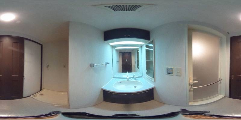 パノラマ画像洗面所