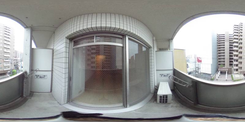 パノラマ画像バルコニー