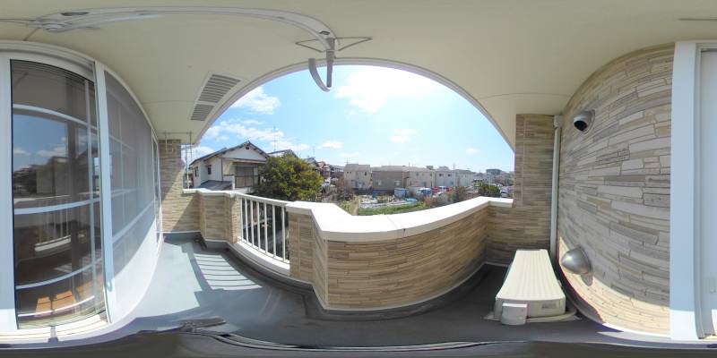 パノラマ画像バルコニー