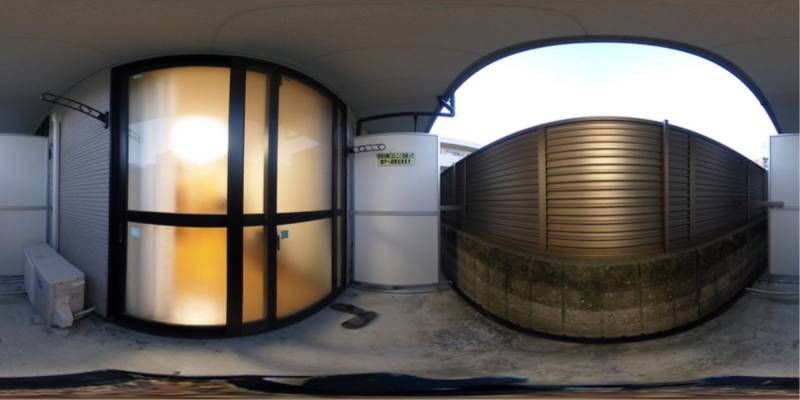 パノラマ画像バルコニー