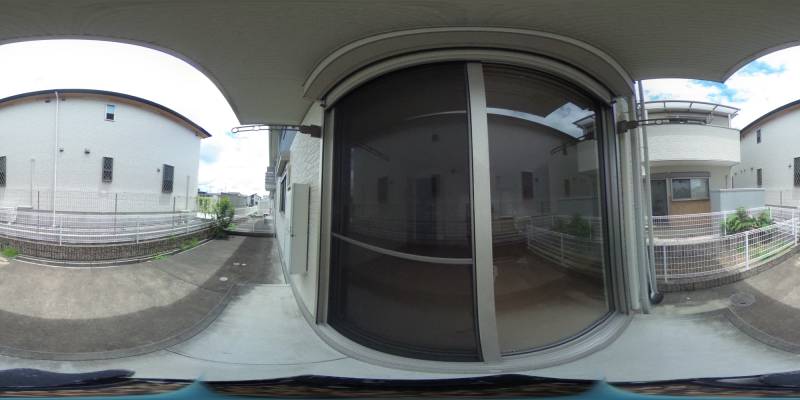 パノラマ画像バルコニー