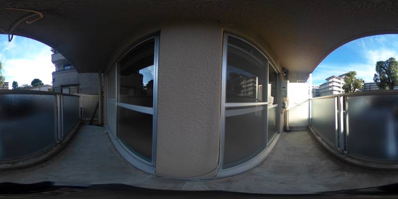 パノラマ画像バルコニー