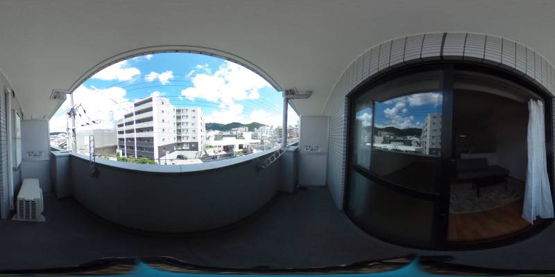パノラマ画像バルコニー