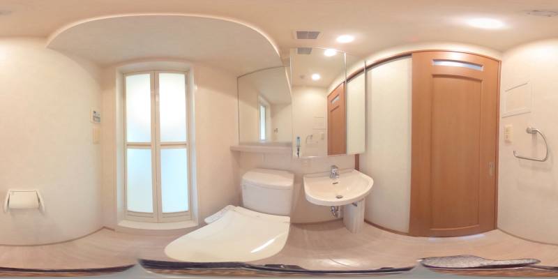 パノラマ画像洗面所