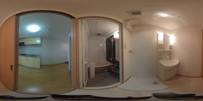パノラマ画像バスルーム