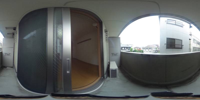 パノラマ画像バルコニー