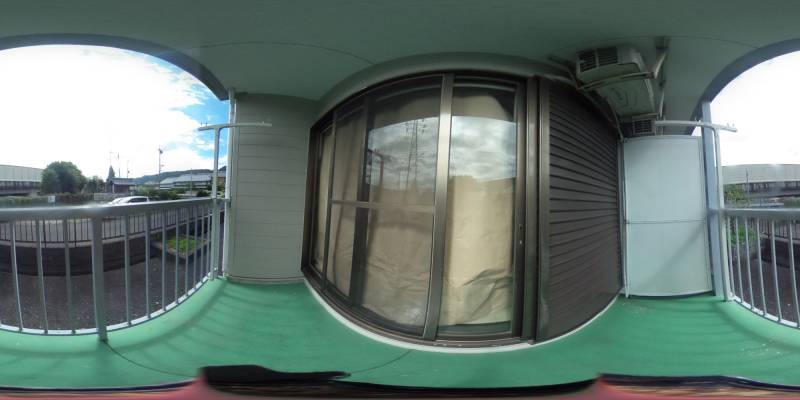 パノラマ画像バルコニー