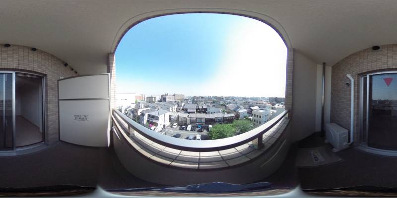パノラマ画像バルコニー