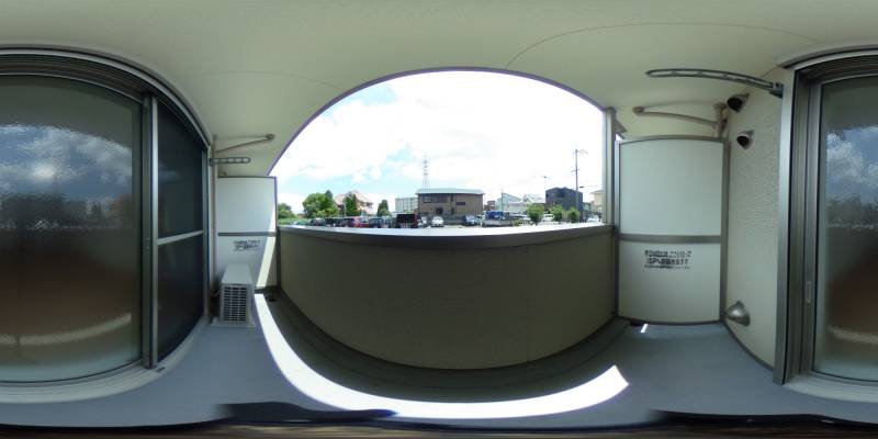 パノラマ画像バルコニー