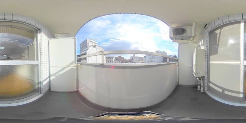 パノラマ画像バルコニー