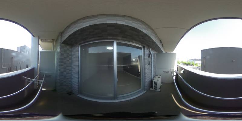 パノラマ画像バルコニー