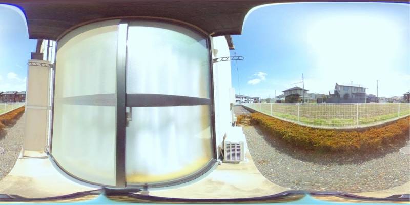 パノラマ画像バルコニー