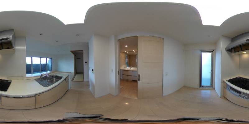 パノラマ画像キッチン