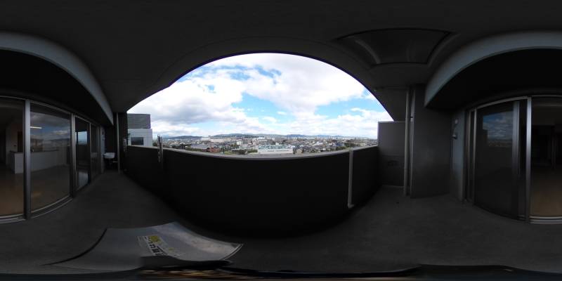 パノラマ画像バルコニー