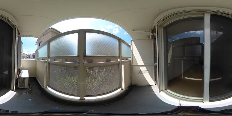 パノラマ画像バルコニー