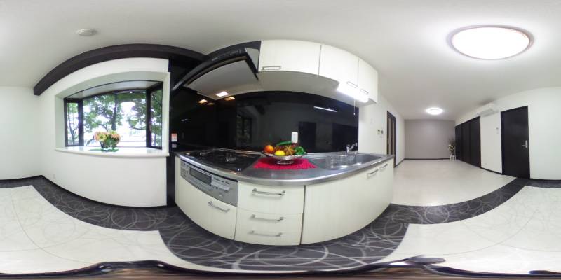 パノラマ画像キッチン