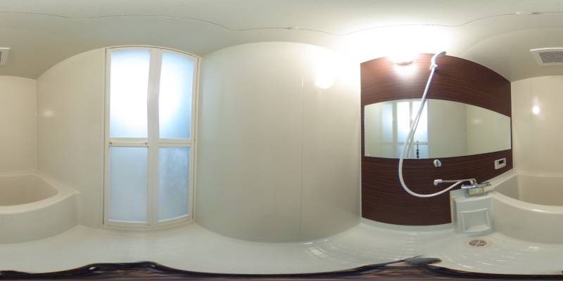 パノラマ画像バスルーム