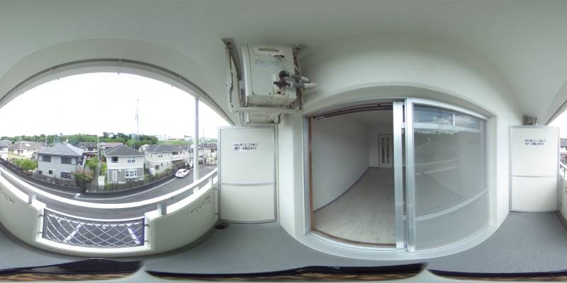 パノラマ画像バルコニー