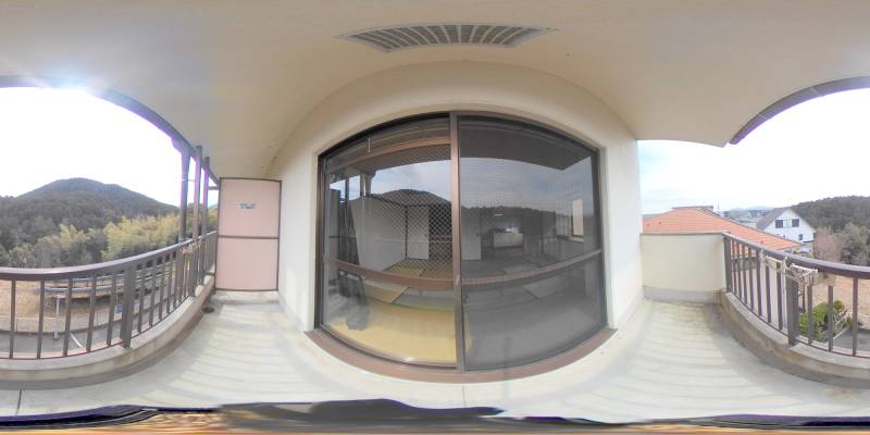 パノラマ画像バルコニー