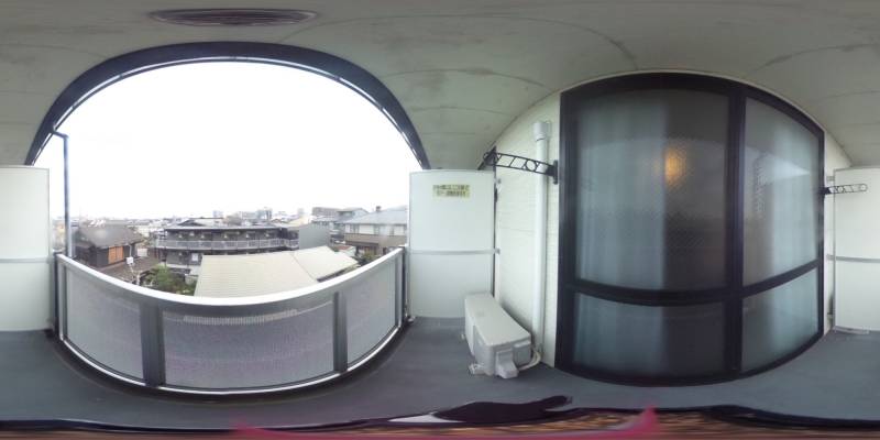 パノラマ画像バルコニー