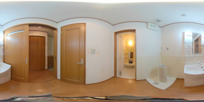 パノラマ画像洗面所