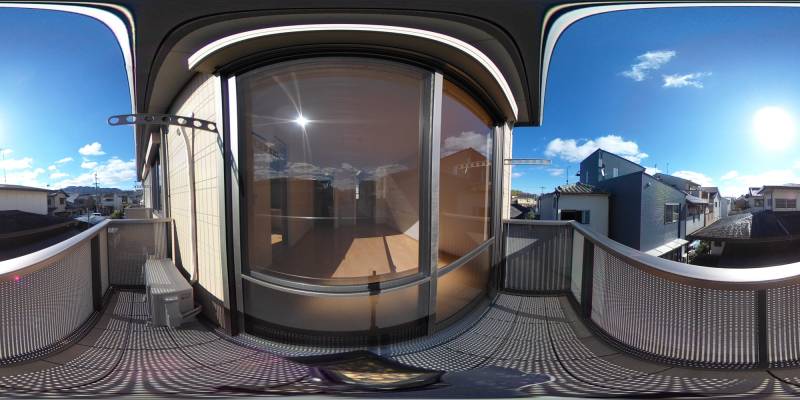 パノラマ画像バルコニー