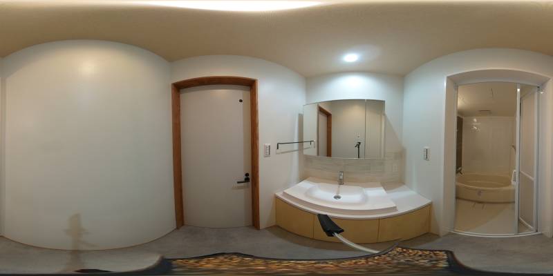 パノラマ画像洗面所